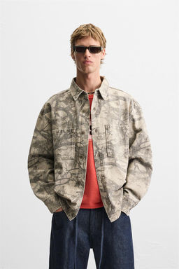 ABSTRACT PRINT OVERSHIRT - Zara фото 2
