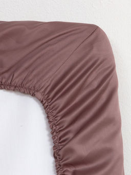 Простыня на резинке Twilight Mauve 160х200х25 см, 100% хлопок, мако-сатин, 114г/м2 - Этель фото 9