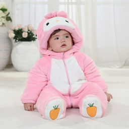 Плюшевый комбинезон Зайка (теплый)