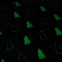 Плед с рукавами светящийся в темноте Этель. Елочки, 150?200 см, плотность 220 г/м?