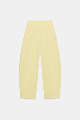 PANTAL?N BALLOON PLIEGUES / Amarillo claro