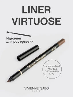 Vivienne Sabo Карандаш для глаз гелевый Virtuose тон 603 коричневый  фото 2