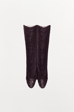 FRINGED MIDI SKIRT - Zara фото 4