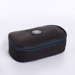 Косметичка-пенал на молнии, на подкладке, Style, тёмно-серая