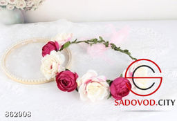 Венок на голову из цветов - Fiona фото 3