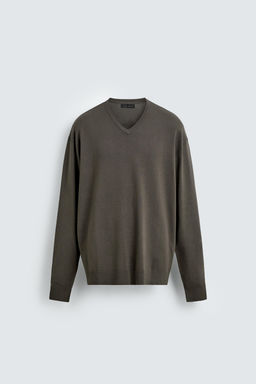 BASIC V-NECK SWEATER - Zara фото 8