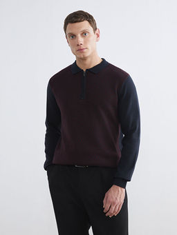 Polo Yaka Erkek Triko Kazak