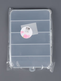 Органайзер для хранения мелочей, с подвесом, 5 ячеек, 15×10.5×1.8 см, прозрачный