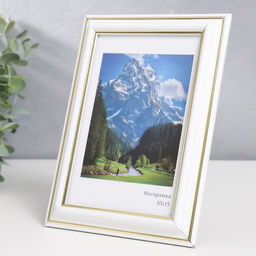 Цена за 2 шт. Фоторамка для фото 10×15 см Keep memories «Офис», пластик, белый, (стекло)