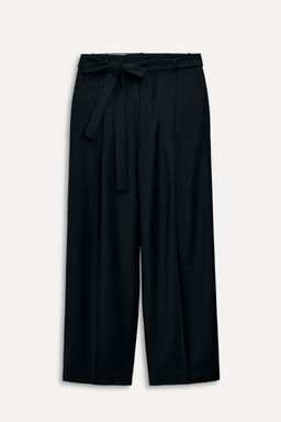 50TH ANNIVERSARY WOOL-BLEND TROUSERS WITH BELT - Zara фото 8