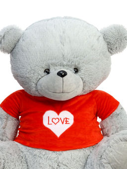 Мягкая игрушка «Медведь Тед в кофте», цвет серый, 65 (120) см
