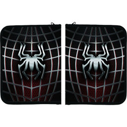 Папка для тетрадей А5, 180 х 230 х 25 мм, молния вокруг, пластиковая 0.5, ПМ-А5-04 Calligrata Паук  фото 2