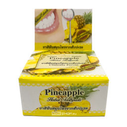 Травяная зубная отбеливающая паста с экстрактом ананаса Rochjana, Таиланд, 30 г Акция