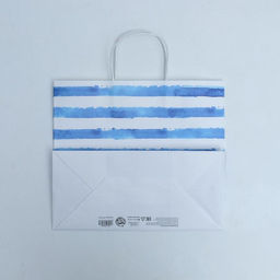 Пакет подарочный крафтовый, упаковка, Якорь, 32?28?15 см