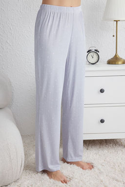 Trendyolmilla Mavi Y?ld?z Desenli Cep Detayl? Orme Pijama Tak?m? THMSS25PT00123 фото 9