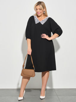 Платье 0218-2 чёрный кварц - Dora фото 14