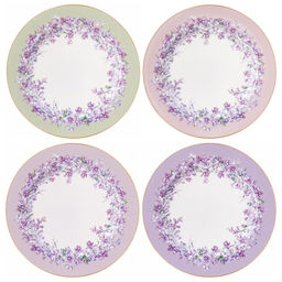 НАБОР ТАРЕЛОК ЗАКУСОЧНЫХ LEFARD LILAC 4 ШТ. 20,5 СМ МИКС