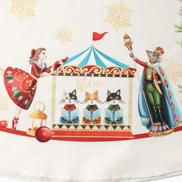 Скатерть Этель Щелкунчик, d=150 см, 100% хл, саржа 190 г/м2  фото 5