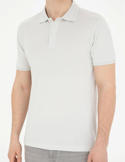 A__k Gri Slim Fit Basic Ti__rt - Pierre cardin фото 6