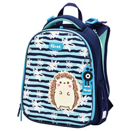 Рюкзак F?rst F-Top "Blue hedgehog" (FT-RY-010503) 36*28*15см, 2 отделения, 2 кармана, анатомическая спинка