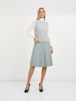 юбки плиссе длины миди