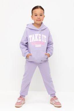 КР 400783/пастельно-лиловый брюки для дев