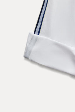 POPLIN SHIRT WITH SIDE STRIPE - Zara фото 7