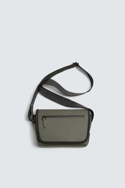 RUBBERISED CROSSBODY BAG