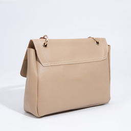 Сумка-мессенджер на клапане, цвет бежевый - Simaland фото 2