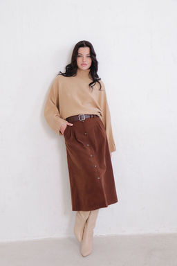 Юбка на пуговицах длины миди - Martichelli фото 72