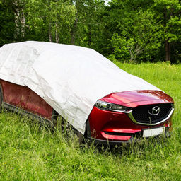 Тент 3х4м из полипропилена 60г/м2, водонепроницаемый, на люверсах, серый (Россия) - Домашняя мода фото 2