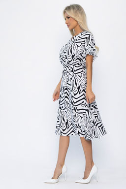 Платье Кристи (черно-белое) П13871-35М - Lt collection фото 6