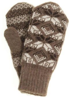 Варежки женские "Звезды с ромбами" ПП 3229-3