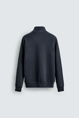 SUDADERA LAVADA CUELLO CREMALLERA / Gris antracita - Zara фото 14