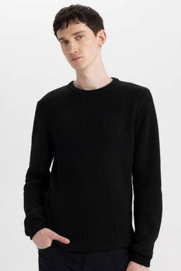 Standart Fit Bisiklet Yaka Triko Kazak - Defacto фото 7