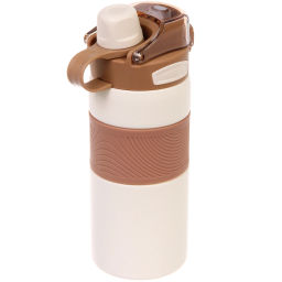 Термос 600мл "Фитнесс", цвет молочный