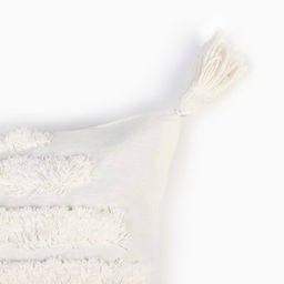 Наволочка декоративная Этель Бохо, 45х45 см, цвет молочный, 100% хлопок  фото 2