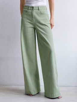 Джинсы из денима с эластаном