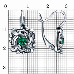 СЕРЬГИ 34815082-7 - Красная пресня фото 2
