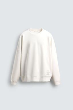 SUDADERA INTERLOCK ETIQUETA / Negro - Zara фото 7