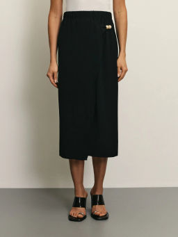 Юбка на запах с декоративными бусинами / Zarina  фото 2