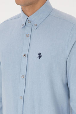 Erkek A__k Mavi Uzun Kollu Basic G_mlek - U.s. polo assn фото 7