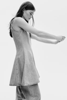 Vestido denim con falda acampanada - H&m фото 3