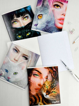 Цена за 10 шт. Тетрадь, 48 л, клетка, арт. 64269/ 10 ЗЕРКАЛО ДУШИ