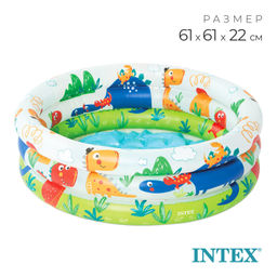 Бассейн 3-Ring 61х22см, 1-3 года INTEX (дизайн в ассортименте)  фото 4