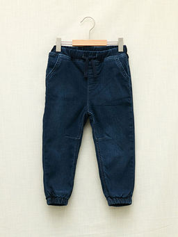 Beli Lastikli Basic Erkek Bebek Jean Pantolon