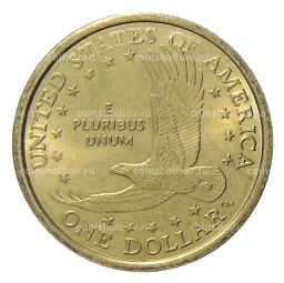 1 доллар 2000 года P США Сакагавея  Парящий Орел