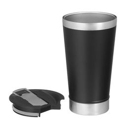 Термостакан пивной Beer, 600 мл, открывашка, нержавеющая сталь, чёрный - Simaland фото 3