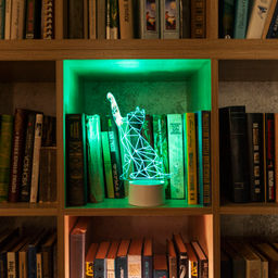 ULI-M501 RGB/3AAA CATTY/WHITE Светильник декоративный с эффектом 3D Кошка, на батарейках 3AAA (не в/к). 1 светодиод. RGB свет. USB кабель в/к. TM Uniel - Volpe фото 11
