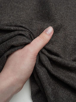 Шерсть костюмная Твид цв.Темный шоколад, ш.1.5м, шерсть-50%, вискоза-30%, п/э-20%, 250гр/м.кв - Купава фото 5